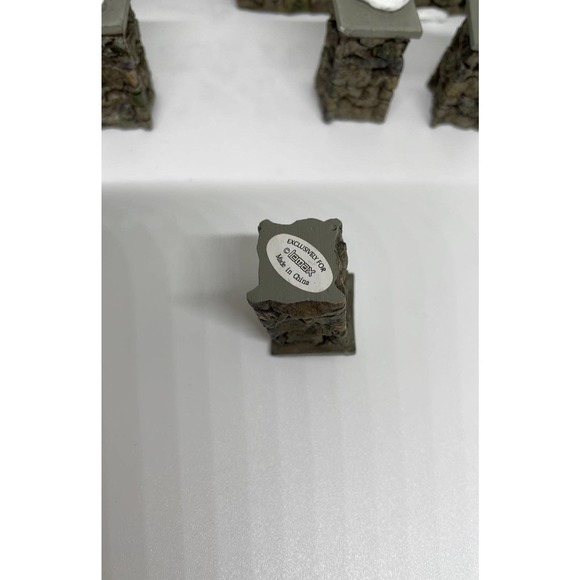 Lemax Village Collection colonial stone wall set of 10 #93304A 1999 NO BOX - Picture 4 of 5